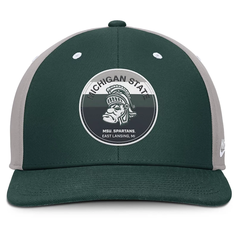 Nike Gray Michigan State Spartans Prep Pro Performance Snapback Hat