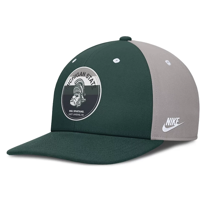 Nike Gray Michigan State Spartans Prep Pro Performance Snapback Hat