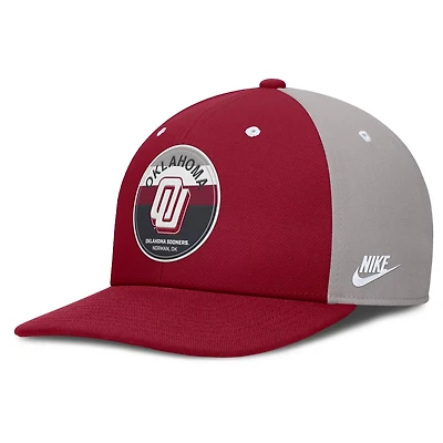 Nike Gray Oklahoma Sooners Prep Pro Performance Snapback Hat