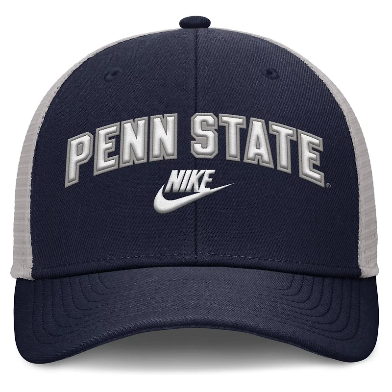 Nike Gray Penn State Nittany Lions Legacy Arch Rise Performance Trucker Adjustable Hat