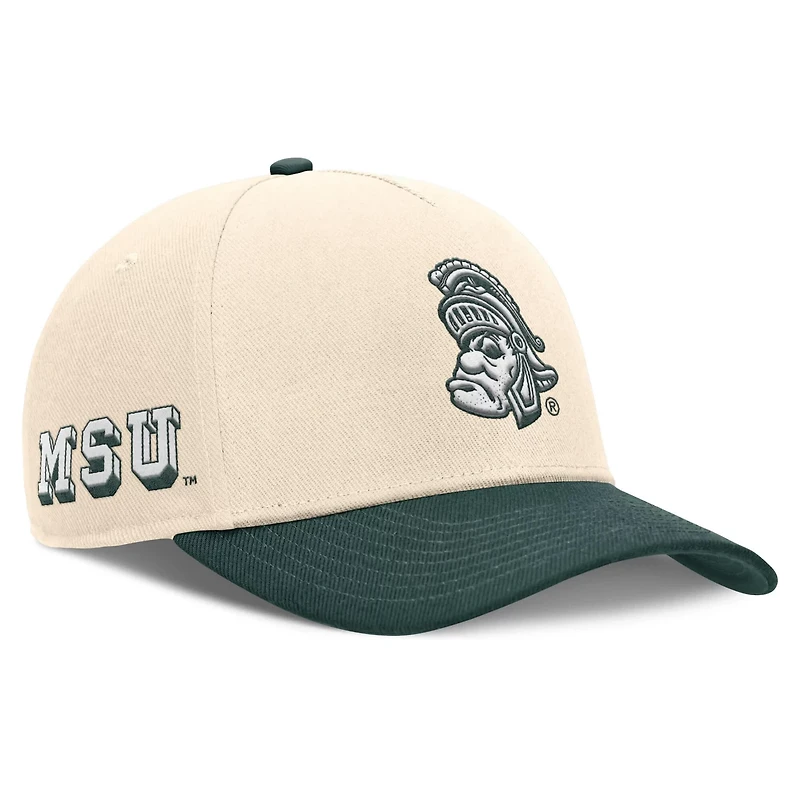 Nike Green Michigan State Spartans Academic Rise Dri-FIT Adjustable Hat