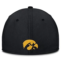 Nike Iowa Hawkeyes 2025 Dugout Coaches Rise Swoosh Performance Flex Hat