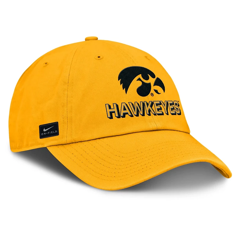 Nike Iowa Hawkeyes 2025 On-Field Club Adjustable Hat