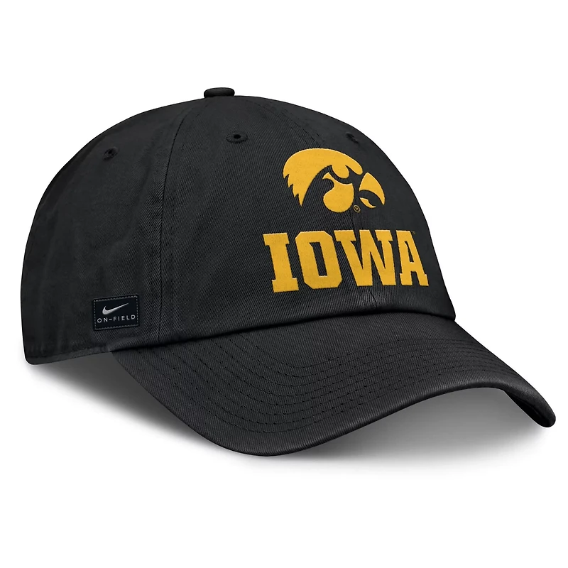 Nike Iowa Hawkeyes 2025 Sideline Club Adjustable Hat