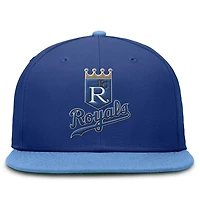 Nike Light Blue Kansas City Athletics Cooperstown Collection True Primetime Two-Tone Performance Fitted Hat