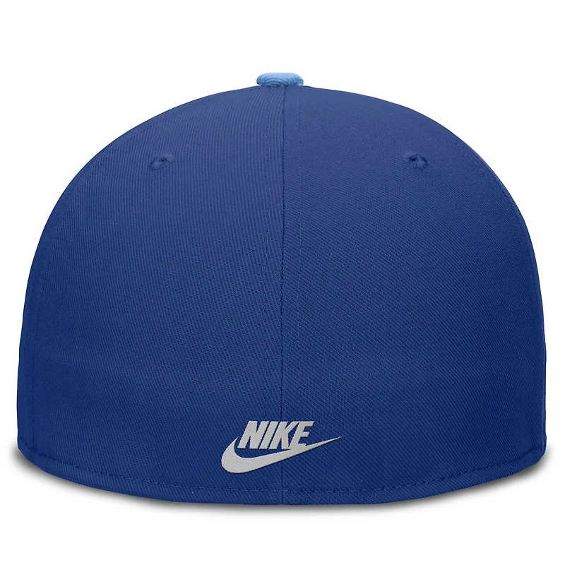 Nike Light Blue Kansas City Athletics Cooperstown Collection True Primetime Two-Tone Performance Fitted Hat