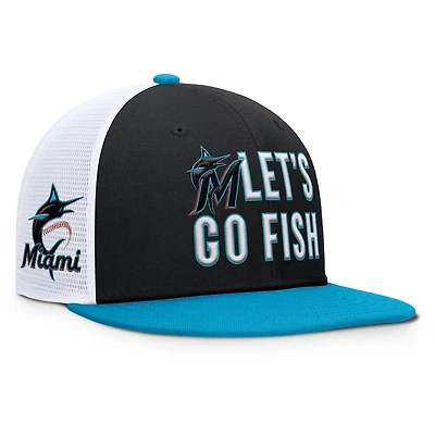 Nike Light Blue Miami Marlins Pro Performance Trucker Snapback Hat