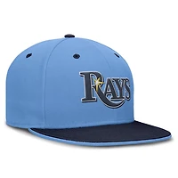 Nike Light Navy Tampa Bay Rays True Primetime Two-Tone Performance Fitted Hat