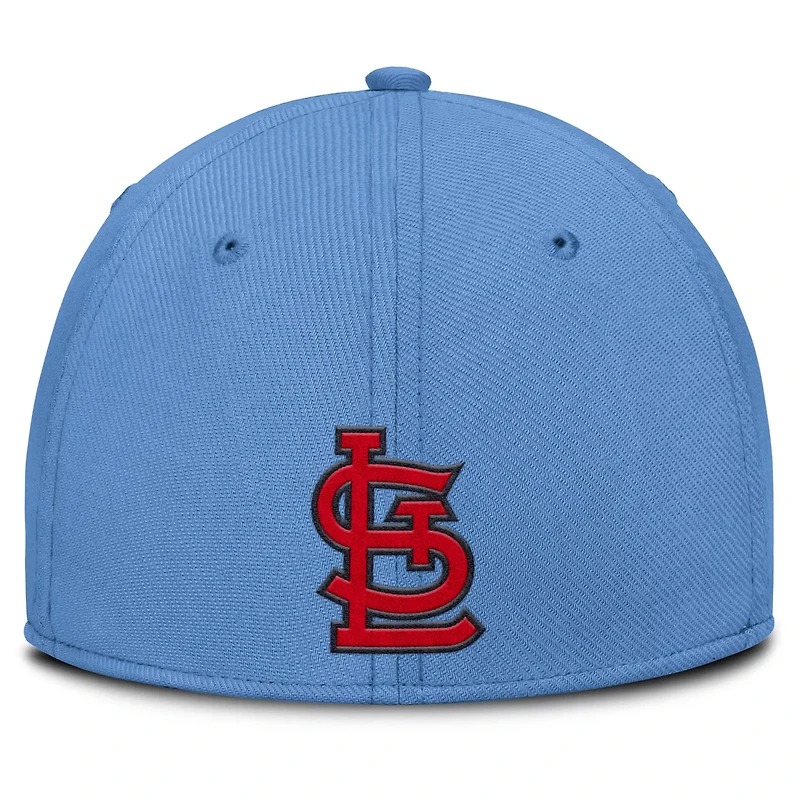 Nike Light Red St Louis Cardinals Rise Swoosh Performance Flex Hat