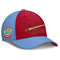 Nike Light Red St Louis Cardinals Rise Swoosh Performance Flex Hat