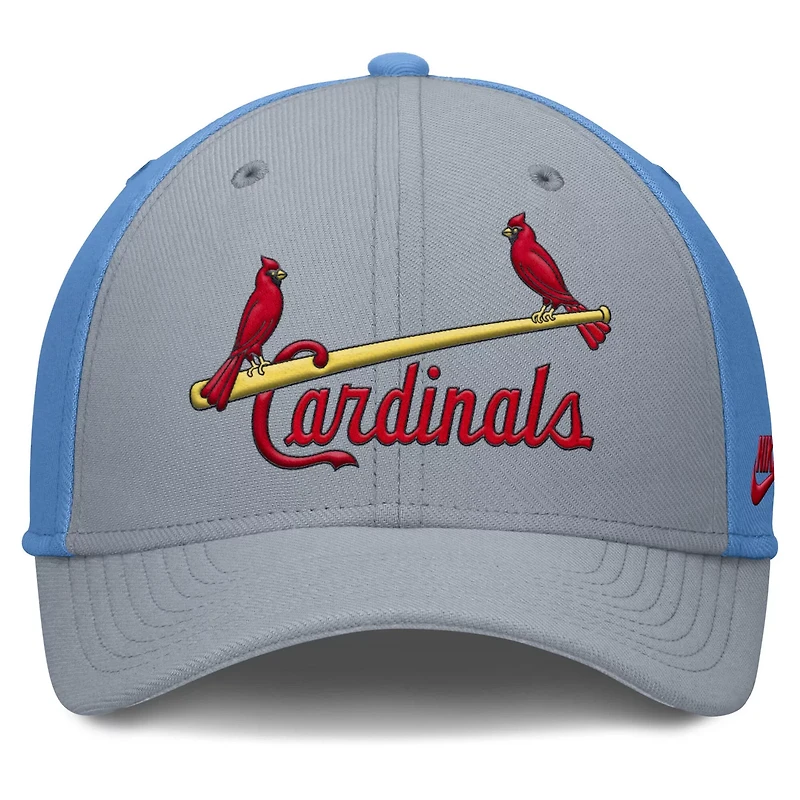 Nike Light St Louis Cardinals Rise Swoosh Performance Flex Hat