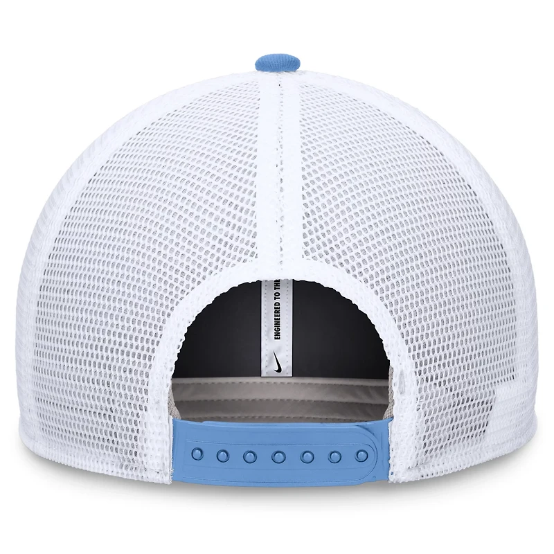Nike Light White North Carolina Tar Heels Legacy Rise Mascot Trucker Adjustable Hat