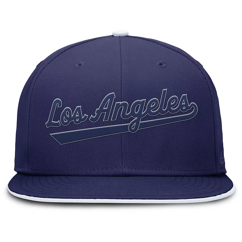 Nike Los Angeles Dodgers Wordmark Dri-FIT Round Bill True Fitted Hat