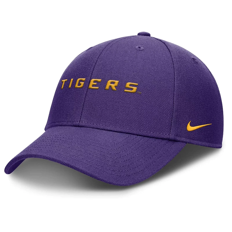 Nike LSU Tigers 2025 On-Field Rise Performance Adjustable Hat