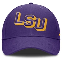 Nike LSU Tigers Slanted Primetime Rise Performance Adjustable Hat