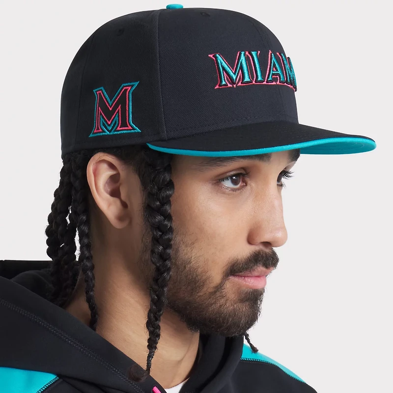 Nike Miami Marlins 2025 City Connect Performance Fitted Hat
