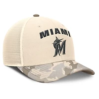 Nike Miami Marlins Camo Pack Rise Adjustable Trucker Hat