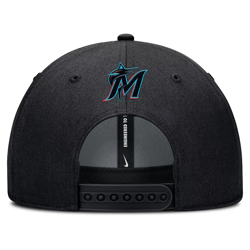 Nike Miami Marlins Rise Gaberdine Adjustable Hat