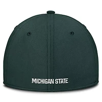 Nike Michigan State Spartans 2025 Dugout Coaches Rise Swoosh Performance Flex Hat