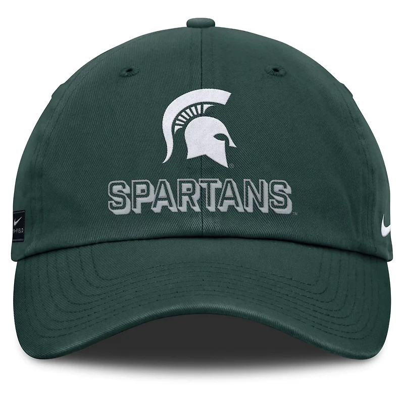 Nike Michigan State Spartans 2025 On-Field Club Adjustable Hat
