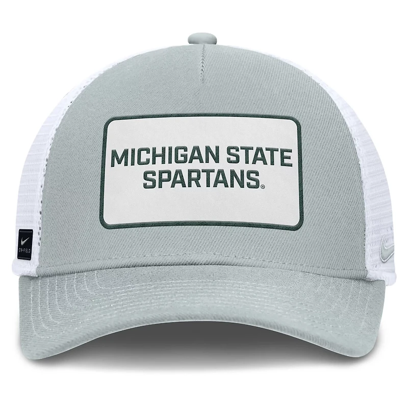 Nike Michigan State Spartans 2025 On-Field Rise Patch Trucker Adjustable Hat