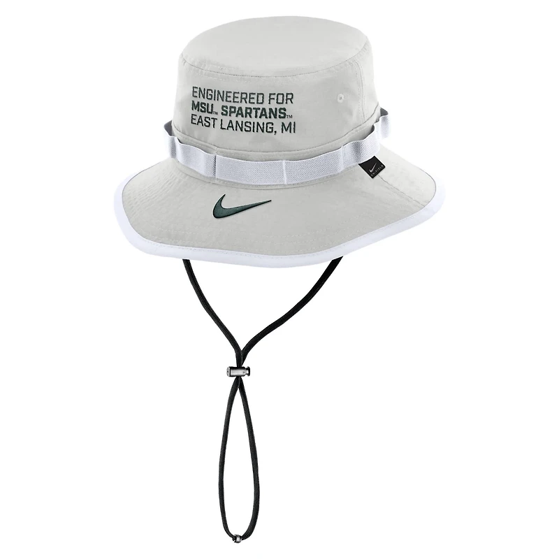 Nike Michigan State Spartans 2025 Sideline Apex Boonie Performance Bucket Hat