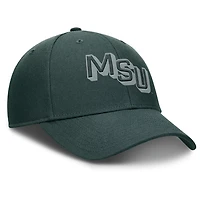 Nike Michigan State Spartans Slanted Primetime Rise Performance Adjustable Hat