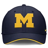 Nike Michigan Wolverines 2025 Dugout Coaches Rise Swoosh Performance Flex Hat