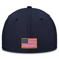 Nike Michigan Wolverines 2025 Dugout Coaches Rise Swoosh Performance Flex Hat