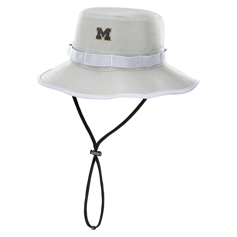Nike Michigan Wolverines 2025 Sideline Apex Boonie Performance Bucket Hat