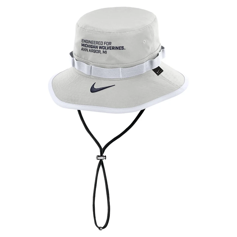 Nike Michigan Wolverines 2025 Sideline Apex Boonie Performance Bucket Hat