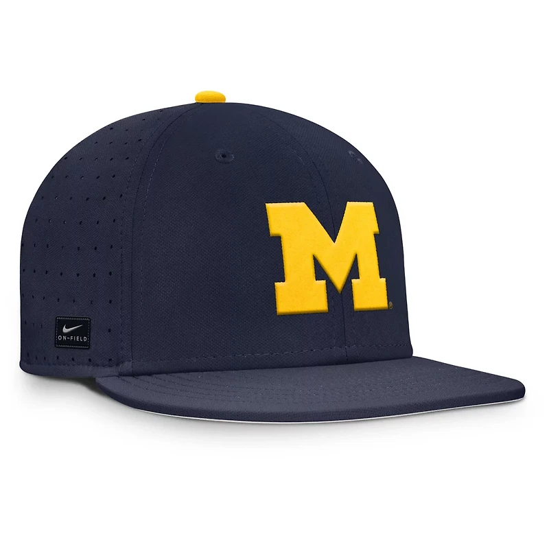 Nike Michigan Wolverines On-Field Dugout True Performance Fitted Hat