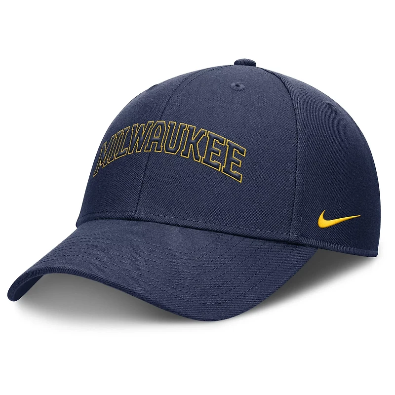 Nike Milwaukee Brewers Rise Gaberdine Adjustable Hat