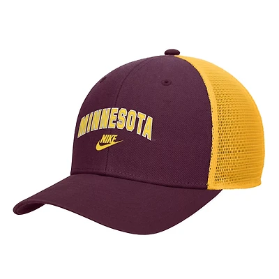 Nike Minnesota Golden Gophers Vintage Arch Rise Performance Trucker Adjustable Hat