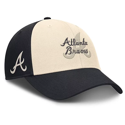 Nike Natural Atlanta Braves Statement Club Performance Adjustable Hat