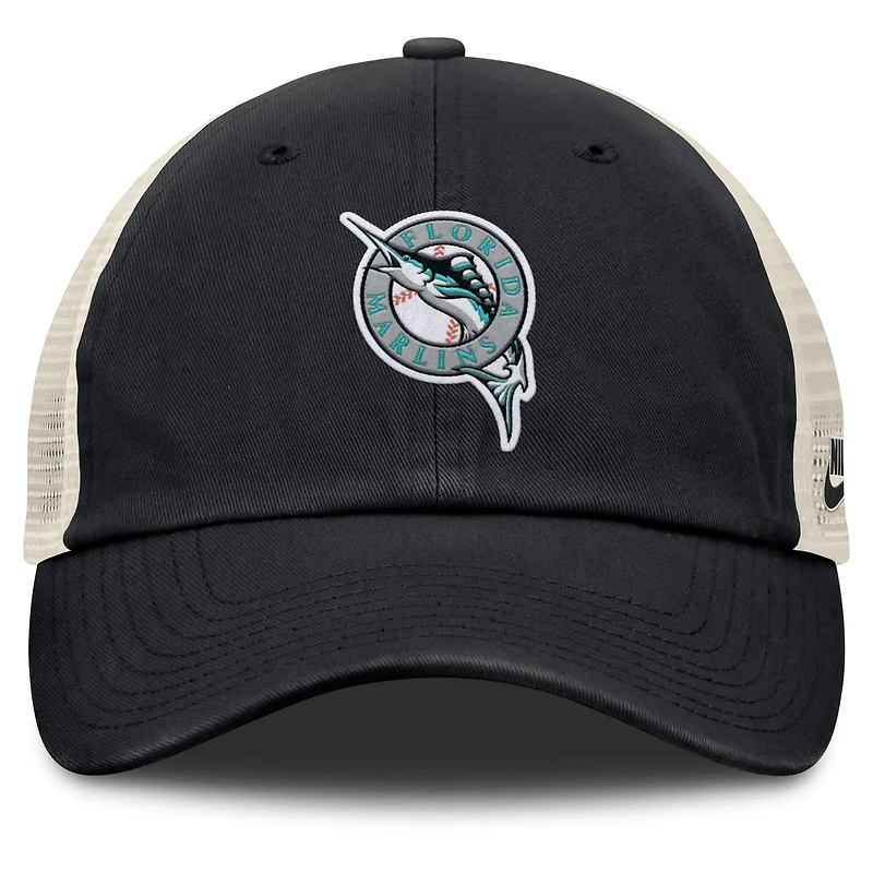 Nike Natural Florida Marlins Cooperstown Collection Club Trucker Adjustable Hat