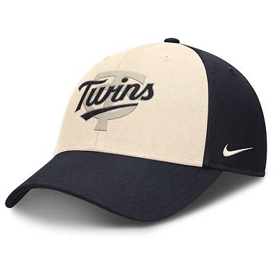 Nike Natural Minnesota Twins Statement Club Performance Adjustable Hat