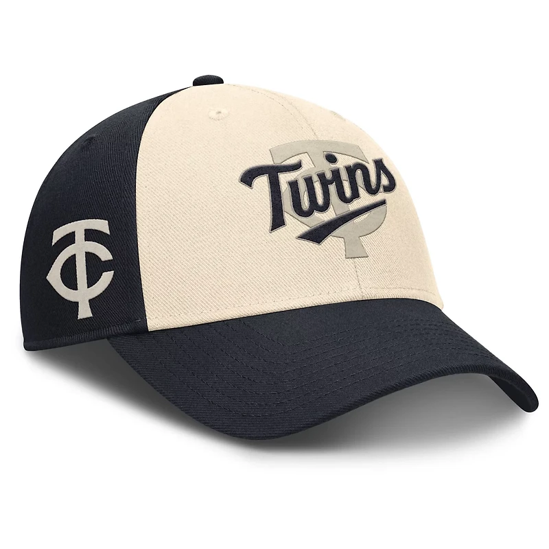 Nike Natural Minnesota Twins Statement Club Performance Adjustable Hat