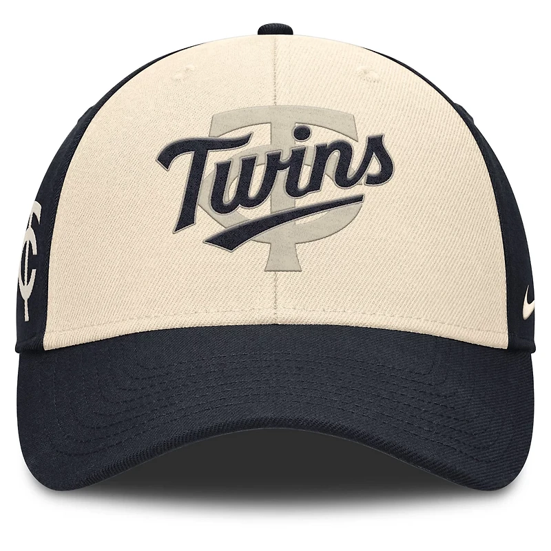 Nike Natural Minnesota Twins Statement Club Performance Adjustable Hat