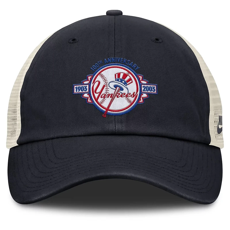 Nike Natural New York Yankees Cooperstown Collection Club Trucker Adjustable Hat