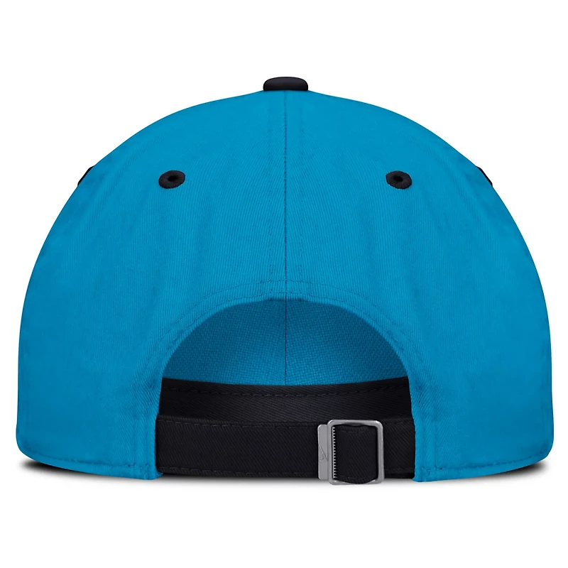 Nike Navy Brooklyn Dodgers Neon 90s Club Adjustable Hat