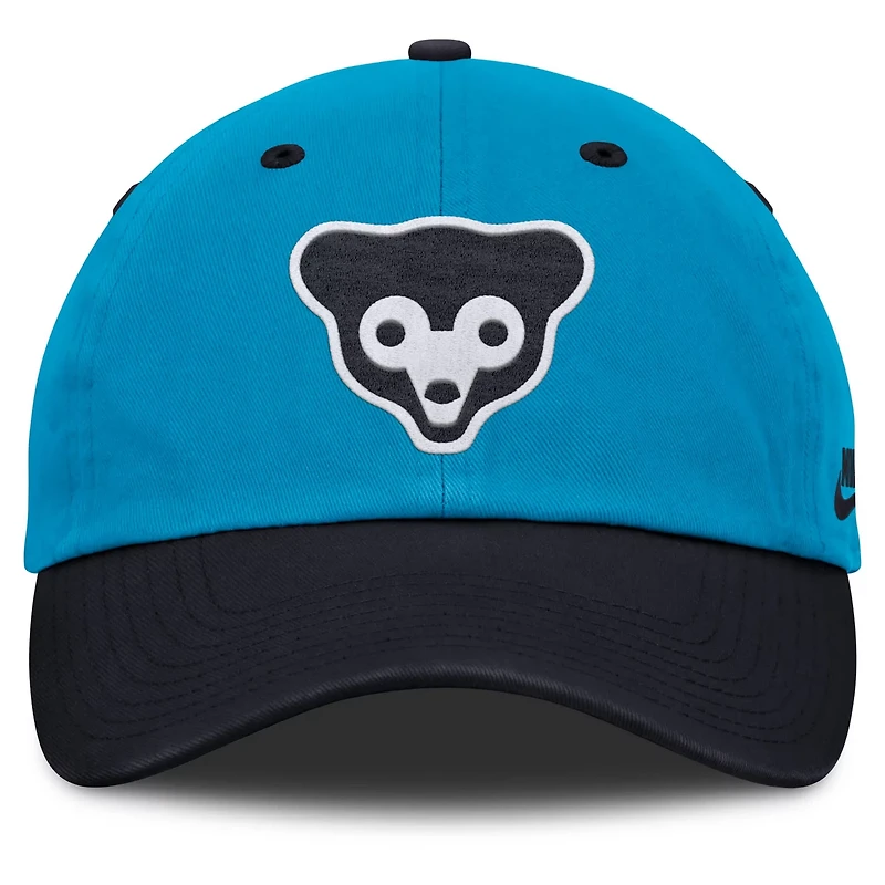 Nike Navy Chicago Cubs Neon 90s Club Adjustable Hat