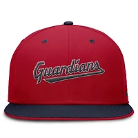 Nike Navy Cleveland Guardians True Primetime Two-Tone Performance Fitted Hat