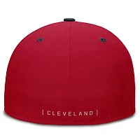 Nike Navy Cleveland Guardians True Primetime Two-Tone Performance Fitted Hat