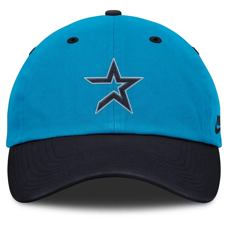 Nike Navy Houston Astros Neon 90s Club Adjustable Hat