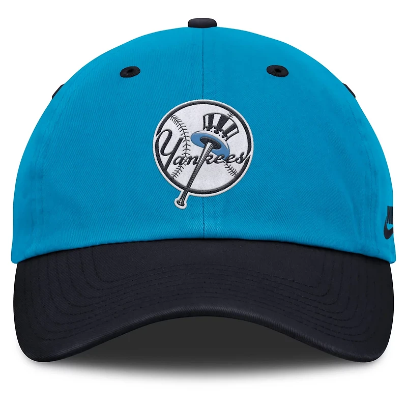 Nike Navy New York Yankees Neon 90s Club Adjustable Hat