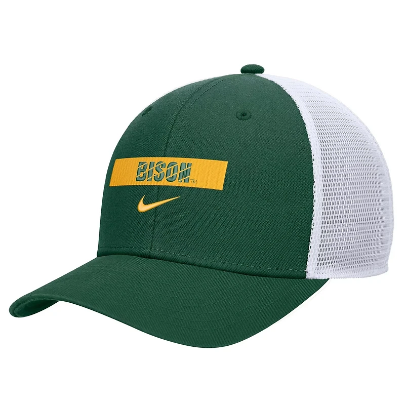 Nike NDSU Bison 2024 25 Sideline Rise Trucker Adjustable Hat