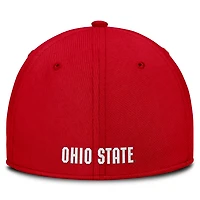 Nike Ohio State Buckeyes 2025 Dugout Coaches Rise Swoosh Performance Flex Hat