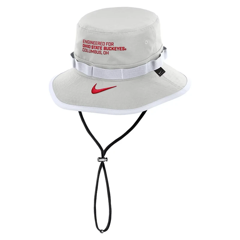 Nike Ohio State Buckeyes 2025 Sideline Apex Boonie Bucket Hat
