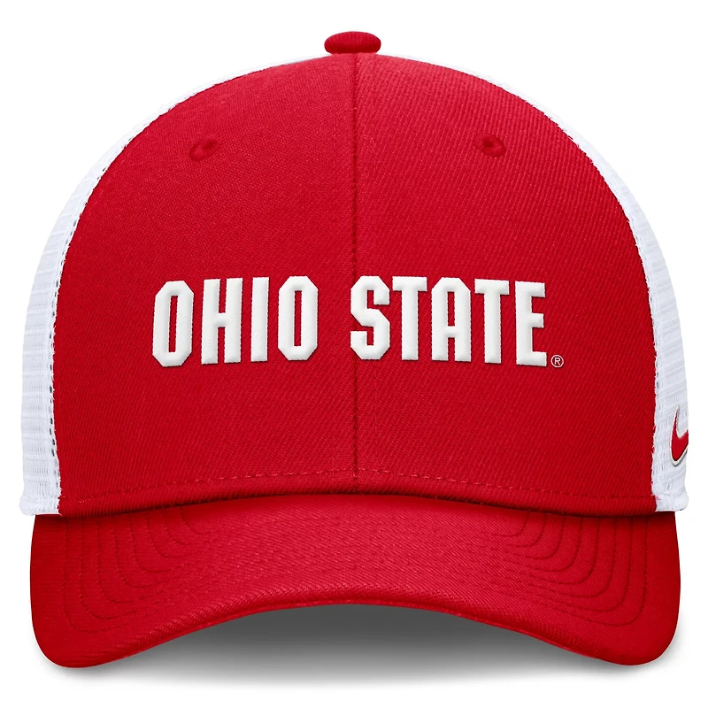 Nike Ohio State Buckeyes Rise Performance Adjustable Trucker Hat
